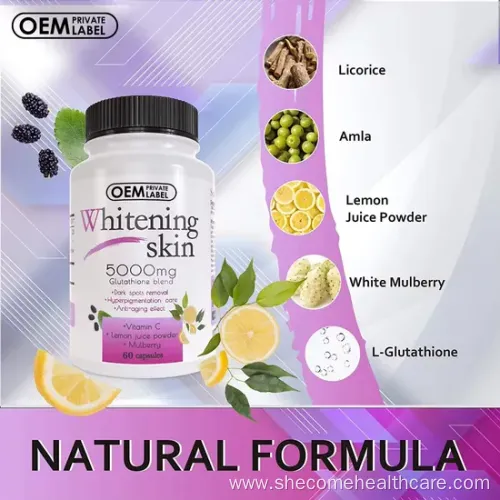 OEM Glutathione Capsules for Skin Whitening and Anti-Aging